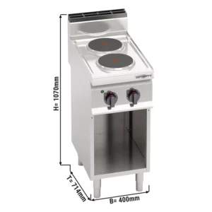 Elektrický sporák - 5,2 kW - 2 platne okrúhle