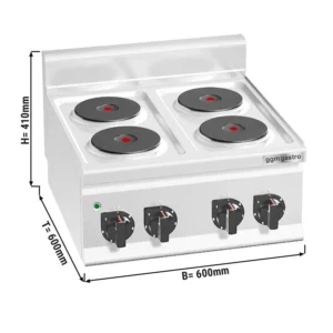 Elektrický sporák - 8 kW - 4 platne okrúhle