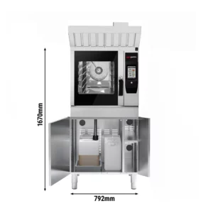 Konvektomat - Touch - 4x GN 1/1 - s funkciou grilu a systémom zberu tuku