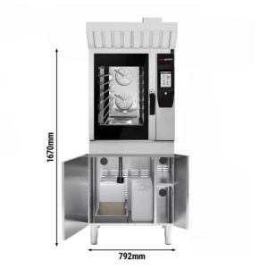 Konvektomat - Touch - 6x GN 1/1 - s funkciou grilu a systémom zberu tuku