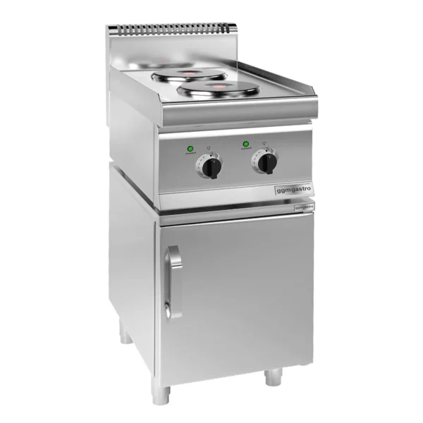 Elektrický sporák - 4,6 kW - 2 platne okrúhle - vrátane podstavca s 1 dvierkami - Image 2