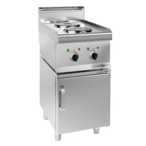 Elektrický sporák - 4 kW - 2 platne okrúhle - vrátane podstavca s 1 dvierkami