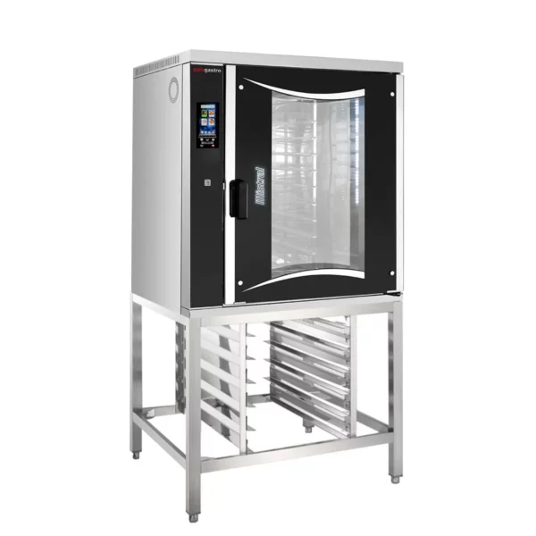 Pekársky kombinovaný konvektomat - dotykový - 10x EN 60x40 - vrátane základného rámu a držiaka podnosu - Image 2