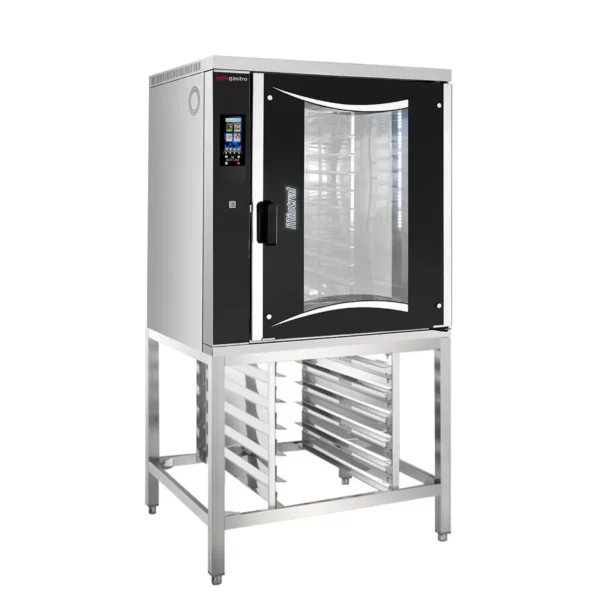 Pekársky kombinovaný konvektomat - dotykový - 10x EN 60x40 - vrátane základného rámu a držiaka podnosu - Image 2