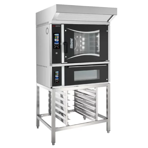 Pekársky kombinovaný konvektomat - dotykový - 6x EN 60x40 - vrátane pece na pizzu, digestora a základného rámu - Image 3