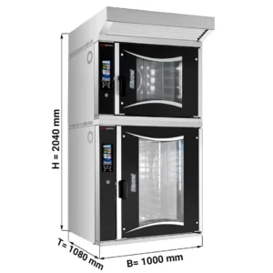 2x pekársky kombinovaný konvektomat - Touch - 6x + 10x EN 60x40 - vrátane digestora