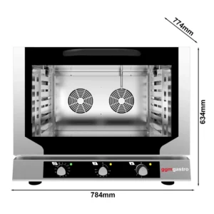 Teplovzdušná rúra COMPACT - manuálna - 4x GN 1/1 alebo EN 60x40