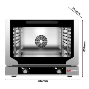 Teplovzdušná rúra COMPACT - manuálna - 4x EN 60x40 alebo GN 1/1