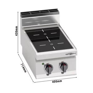 Infračervený sporák - 6,4 kW - 2 platne
