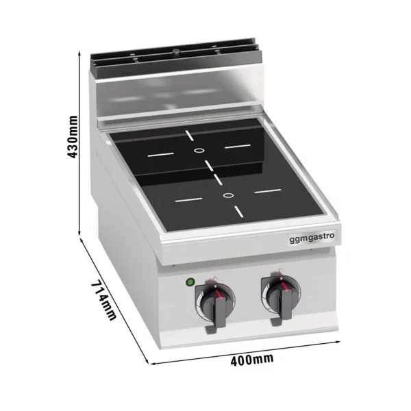 Infračervený sporák - 6,4 kW - 2 platne