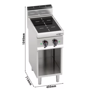 Infračervený sporák - 6,4 kW - 2 platne
