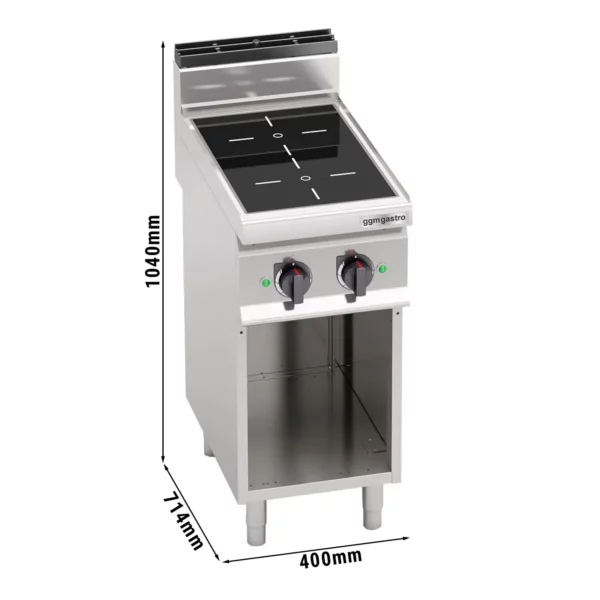 Infračervený sporák - 6,4 kW - 2 platne
