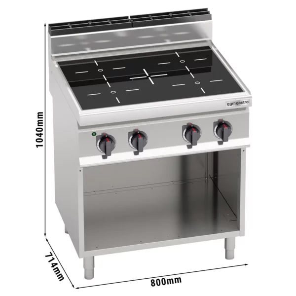Infračervený sporák - 12,8 kW - 4 platne