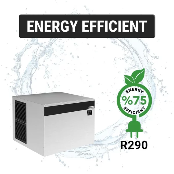 Výrobník ľadových kociek - kocky - 230 kg/24h vrátane skladovacej nádoby - Image 4