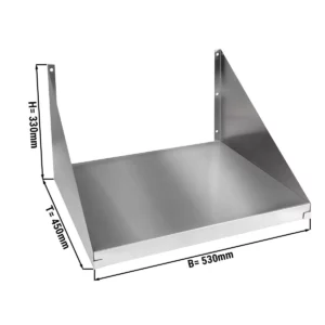 Nerezový držiak mikrovlnnej rúry - 530 mm