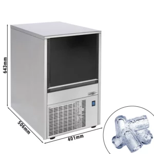 Výrobník ľadových kociek - dutý valec - 19 kg/24 h