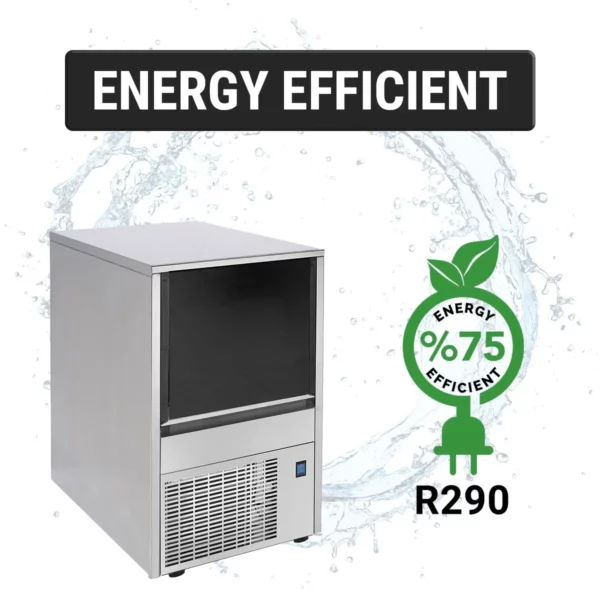 Výrobník ľadových kociek - dutý valec - 19 kg/24 h - Image 9