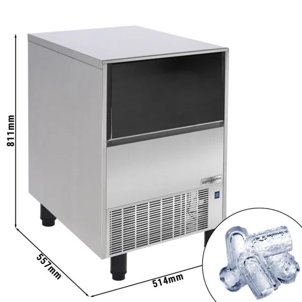 Výrobník ľadových kociek - dutý valec - 51 kg/24 h