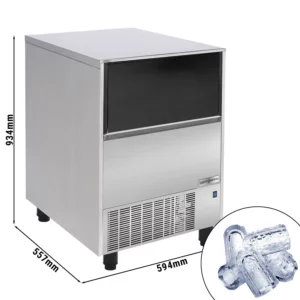 Výrobník ľadových kociek - dutý valec - 59 kg/24 h