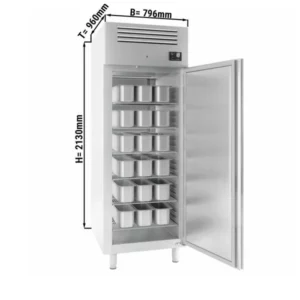 Mraznička na ľad Premium PLUS - EN 60x80 - 900 litrov - s 1 dverami