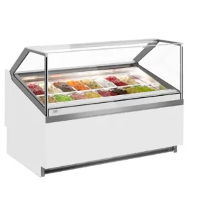 Zmrzlinový pult - Brečtan - 1560mm - s LED osvetlením - pre 16x 5l nádobu