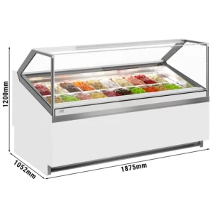 Zmrzlinový pult - Brečtan - 1910 mm - s LED osvetlením - pre 20x 5l nádobu
