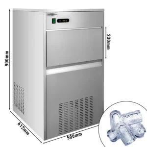 Výrobník ľadových kociek - dutý valec - 80 kg/24h