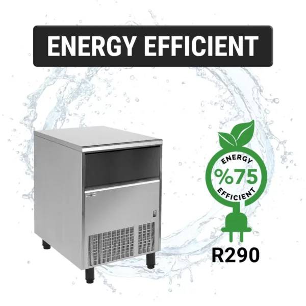 Výrobník ľadových kociek - valec - valec - 132 kg/ 24 h - Image 6