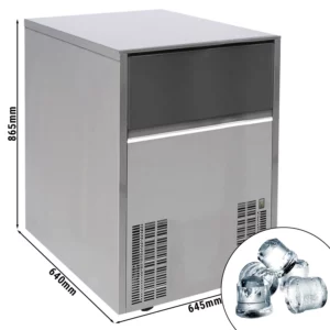 Výrobník ľadových kociek - valec - 80 kg/24 h