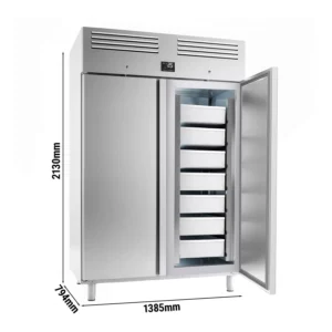 Chladnička na ryby PREMIUM PLUS - EN 60x40 -1240 litrov - s 2 dverami