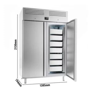 Chladnička na ryby PREMIUM PLUS - EN 60x40 -1240 litrov - s 2 dverami