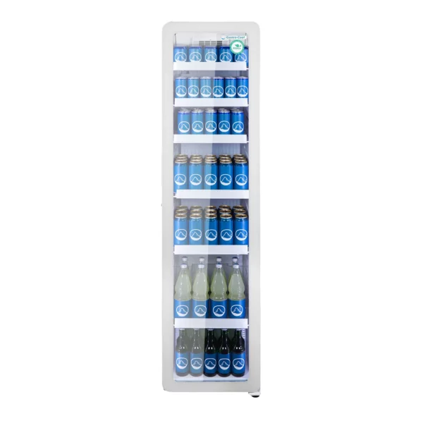 GASTRO COOL | Chladnička so sklenenými dverami - 220 litrov - úzka - 1 sklenené dvere - biela - Image 3
