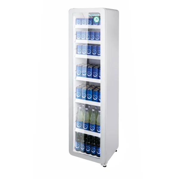 GASTRO COOL | Chladnička so sklenenými dverami - 220 litrov - úzka - 1 sklenené dvere - biela - Image 6