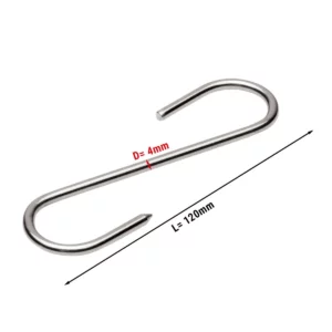 Hák na mäso do skrine na dozrievanie mäsa - dĺžka 12 cm