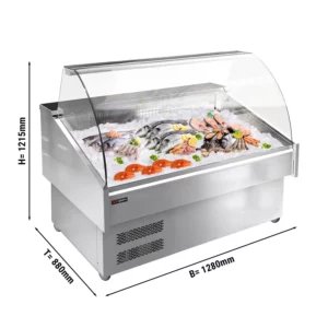 Chladiaci pult na ryby - 1280mm - s LED osvetlením