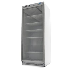Mraznička - 600L - Biela - so sklenenými dverami