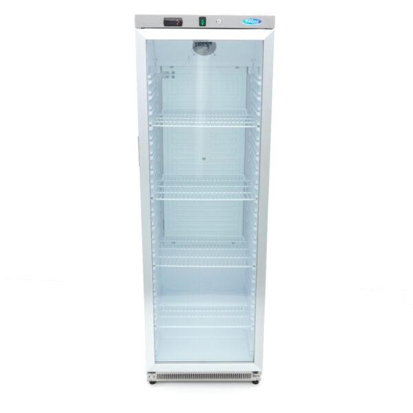Chladnička - 400L - nerezová oceľ - so sklenenými dverami - Image 2