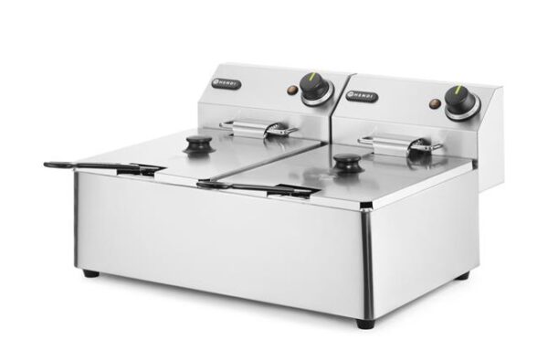 Fritéza manuálna Kitchen Line – 2 x 6 l | Hendi 205853 - Image 2