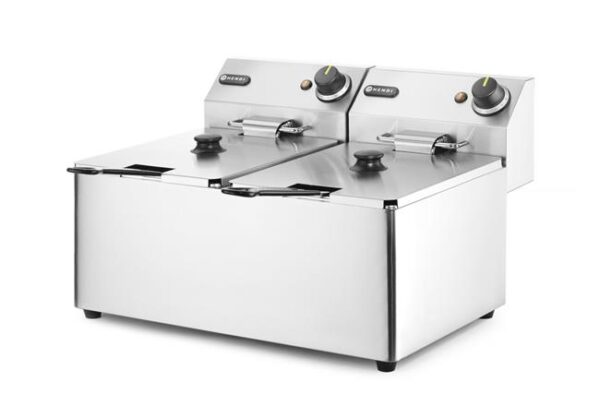 Fritéza Kitchen Line - 2x 8L, HENDI, Kitchen Line, 16L, 230V/7000W, 542x430x(H)351mm - Image 3