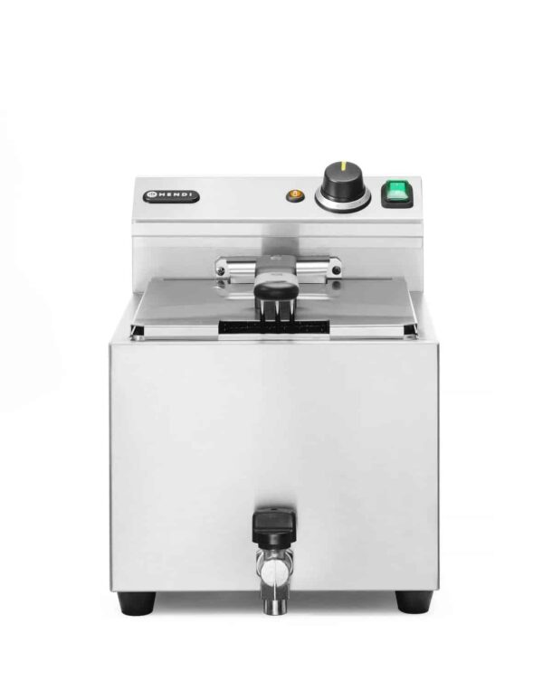 Profi Line Hĺbková Fritéza XL s vypúšťacím kohútikom, manuálna, 10 l, 400 V, HENDI, Profi Line, 10L, 400V/6600W, 300x680x(H)420mm