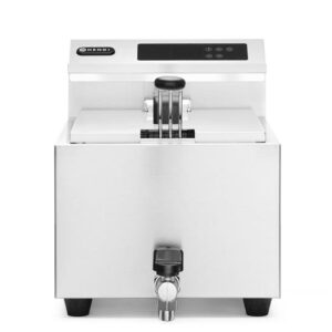 Fritéza s digitálnym ovládacím panelom Profi Line s výpustným ventilom – 8 l, HENDI, Profi Line, 8L, 230V/3500W, 305x515x(H)345mm