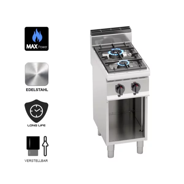 Plynový sporák - 14 kW - 2 horáky - Image 5