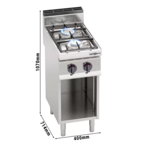 Plynový sporák s podstavcom - 9,5 kW - 2 horáky