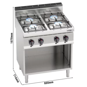 Plynový sporák - 21,5 kW - 4 horáky
