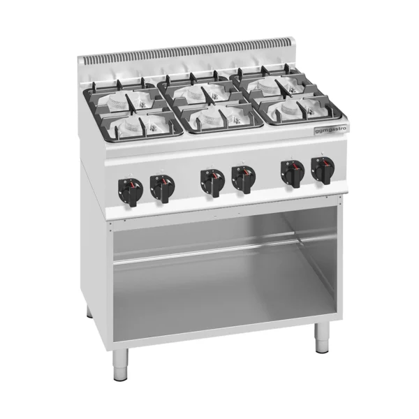 Plynový sporák - 28,5 kW - 6 horákov - vrátane základného rámu - Image 2