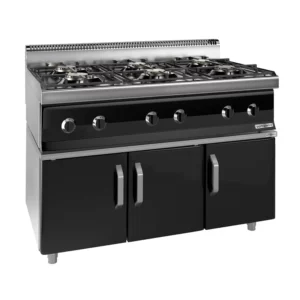 Plynový sporák - 36 kW - 6 horákov - vrátane podstavca s 3 dvierkami