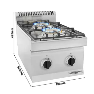 Plynový sporák - 7 kW - 2 horáky