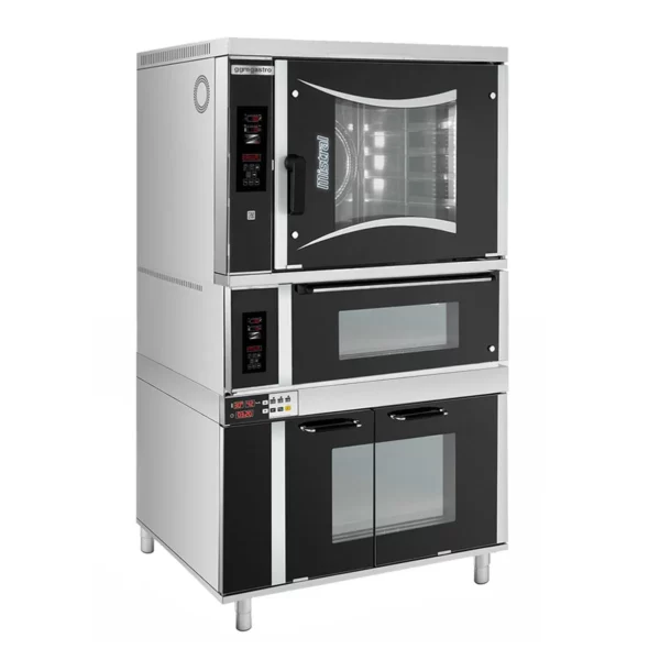 Pekárenská plynová teplovzdušná rúra - digitálna - 6x EN 60x40 - vrátane pecí na pizzu a kysnutia