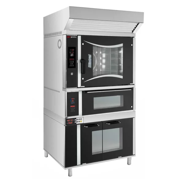 Pekárenská plynová teplovzdušná rúra - digitálna - 6x EN 60x40 - vrátane pecí na pizzu, digestora a kysnutia - Image 5