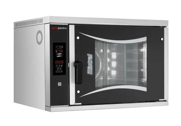 Pekárenská plynová teplovzdušná rúra - Digitálna - 6x EN 60x40 - vrátane pecí na pizzu, digestora a základného rámu - Image 5
